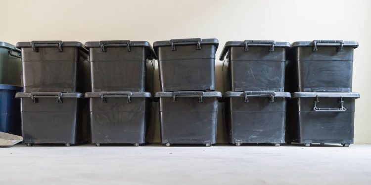 plastic storage crates
